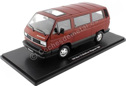 KK Scale KKDC180991 - Volks. Bus T3 Multivan Magnum Red Metallic 1987 - maßstab 1/18 - Sammlerstück Miniatur