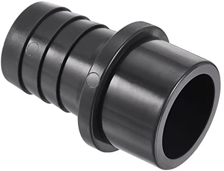 M METERXITY 1 Paquet PVC Tuyau Raccord - Eau Tube Connecteur, 32mm Barbillon Droit Tuyau Joint, Appliquer à Extérieur/Jardin/Piscine (OD 40mm, Noir)