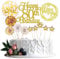 Jxuzh Cake Topper 80 Kuchendeko Gold Happy 80. Birthday Tortendeko Schwarz Kuchen Deko Frau Geburstagstorte