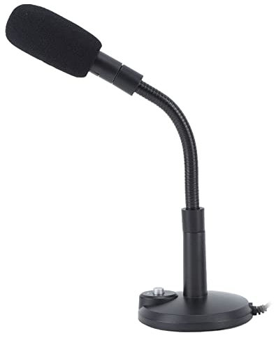 Microphone d'ordinateur, microphone filaire directionnel à 360 degrés pour jeux vidéo (3,5 mm)