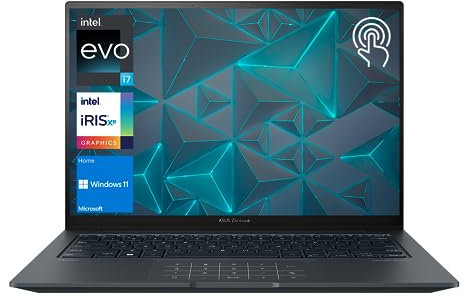 ASUS Zenbook - Computer portatile OLED 14X, touchscreen WQXGA da 14,5, Intel Core i7-13700H di 13a generazione, RAM da 16 GB, SSD PCIe da 1 TB, webcam, Thunderbolts, HDMI, Wi-Fi 6, Windows 11 Home,