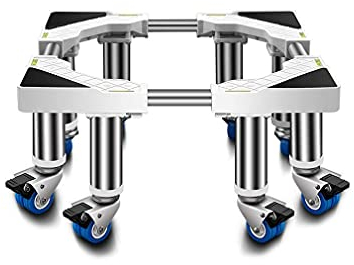 YHJZSM Washing Machine Stand Base Washing Machine Stand Base Movable Fridge Stand Trolley with 8 Locking Wheels Washer Pedestals & Frames Universal Appliance Wheels Rack Adjustable Width