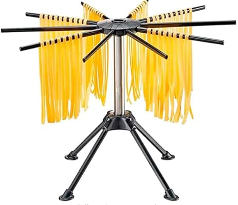 Vivo Technologies Pasta Drying Rack Noodle Stand with 10 Bar Handles Collapsible Spaghetti Drying Rack Foldable Spaghetti Household Noodle Dryer for Homemade Fresh Spaghetti