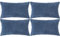 Ci & Ci 4er Set Boho Deko Kissenbezug 30x50 cm, Blau Kissen Sofakissen Dekokissen Zierkissen, Flauschig Kissenbezüge Kissenhülle für Sofa Couch