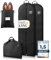 Bruce.® 2x Kleidersack Lang 160x60 cm inkl. 1x Schuhbeutel – Premium Kleiderhülle für Abendkleid, Robe & Trachten – 120 GSM Materialstärke – Atmungsaktive Schutzhülle für Reisen & Kleiderschrank