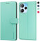 SineOrdo Coque Xiaomi Redmi 12 4G & Redmi 12 5G Coques, Étui Xiaomi Redmi 12 4G & Redmi 12 5G Housse Clapet Protection Pochette Antichoc Rabat Case - Vert Menthe