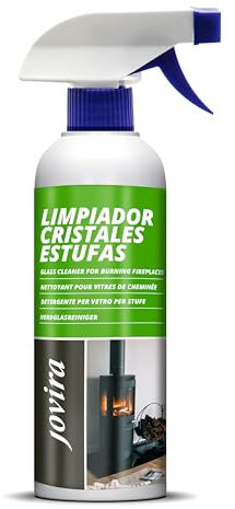 JOVIRA PINTURAS Nettoyant pour vitres de cheminée. Anti-suie. Dégraissant concentré énergique, pour un nettoyage facile de la cheminée et des vitres de cuisinières. (500 ml)