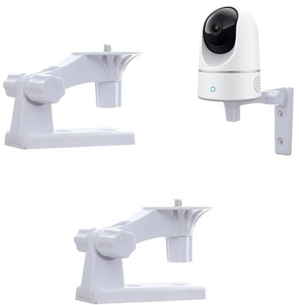 Camera Wall Mount Bracket Compatible With Eufycam 2C/2C Pro, Arlo Pro, Blink Mini Pan Tilt Security Camera, 2 Pack Adjustable Wall Mounting Bracket Holder for any 1/4 Screw Cameras