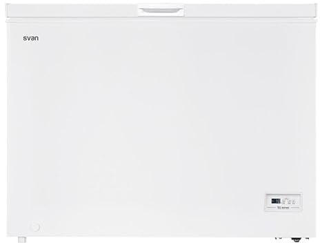 Svan Congelador horizontal Blanco SCH3001EDC. Capacidad 287 Litros, Dual Cooling, 1 Cesta, Bajo nivel Sonoro, Eficiencia Energética Clase E [Clase de eficiencia energética E]