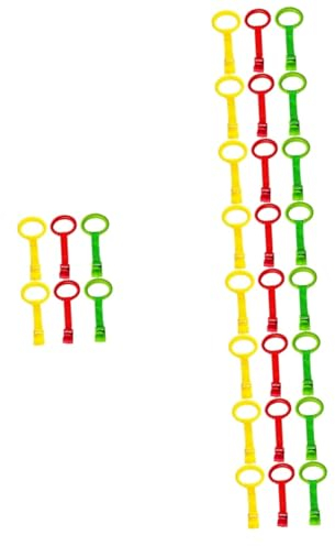 Amosfun 30 Stk -Zuglasche lernspielzeug lauflernhilfe - zubehör für kinderwagen Ring Krippe Haken Säuglingsversorgung Hilfsmittel zur Gehhilfe Blasformen