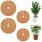 Estera de Fibra de Coco Discos de Fibra de Coco Protección Invernal para Plantas en Macetas, 2Pcs 30 cm y 2Pcs 35cm Alfombrilla Antihierbas Redondas, Protección Ideal contra las Heladas para Plantas