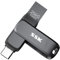 SSK Chiavetta USB 3.2 256GB,fino a 200MB/S velocità di lettura Penna USB,doppia unità Chiavetta usb type c e USB A, robusta Pen Drive in metallo nero per smartphone,tablet,iphone 15,computer,auto e TV