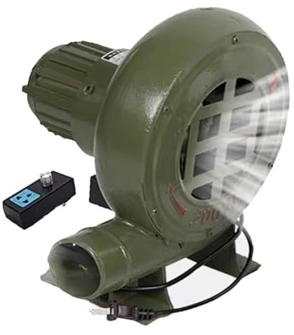 Turbina Soplador De Castillos Hinchables - Soplador De Aire Comercial Compacto Y Energéticamente Eficiente, para Soplador De Fragua De Herrero Eléctrico Pequeño De 220V, para Barbacoa O Carbón(550W)