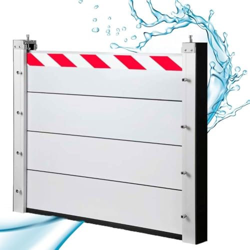 Wasserflut Barriere Straße Straße Im Freien, Hochwasserschutz Baffel Für Dämme Garage, Aluminium Haustür Flut Barriere Baffel Blocking Boards(55 * 60)