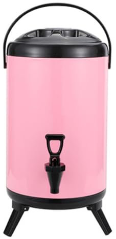 Generisch 004,12L, Edelstahl-Isoliereimer mit Hahn, Getränkespender für Kalt- und Warmwasserfass, Fassflaschendosen Fassvakuumspenderflasche für Kanne Kaffeekanne Tee