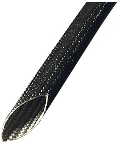 Manguito de protección térmica, manguito de fibra de vidrio de silicona y PVC con resistencia a altas temperaturas, longitud de 1 m(3.5mm)