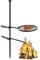 PNAJFUEL Parrilla para Exterior, Parrilla Giratoria Ajustable para Fogata