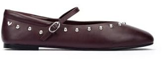 MARTINELLI Lariana Leather Ballerinas for Lady, burgundy, 6 UK