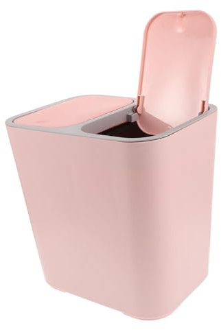 POPETPOP Papelera Para Residuos Secos y Húmedos Ahorra Espacio y Mejora La Higiene