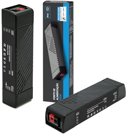 Maxled, Light is Led! 2x Transformador 220V a 12V/24V, 100W LED Driver de Bajo Tensión Controlador Fino Alimentación AC220V a CC12V 8.33A/CC24V 4.17A Compacto Fuente Alimentación Tira Transformador