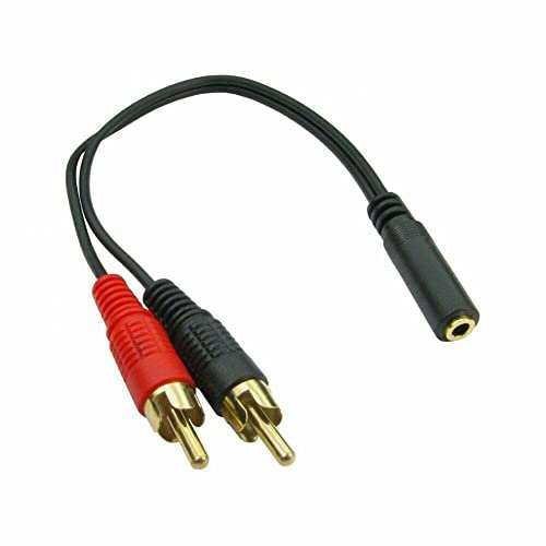 Mr Gadget Solutions® 3.5mm Stereo Female Jack to 2 Twin RCA AV Phono Male Socket Adapter Cable Lead