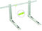 Wandhalterung verstellbar – Regal Klapptisch handbemalt mit Traverse 140 kg – LG 450 mm