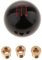 Gazechimp Universal Runde Kugel Shifter Schalthebel Schaltknauf Gewindeadapter M8 M10 - Schwarz