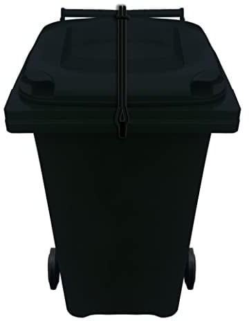 Wheelie Bin Strap Lock Strap in BLACK - NO DRILLING, NO GLUEING - Easily Fitted