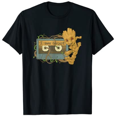Marvel Guardians of the Galaxy I Am Groot Mixtape T-Shirt