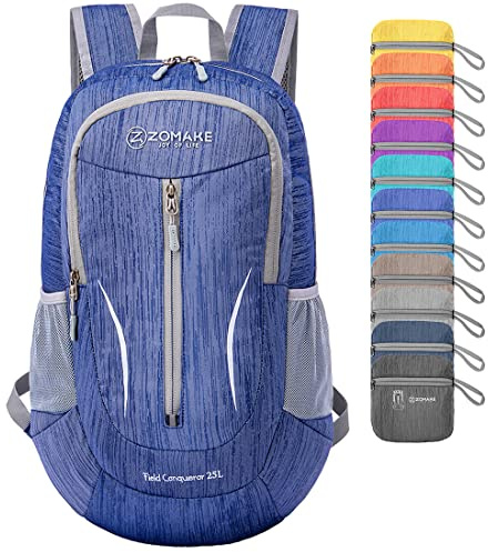 ZOMAKE Unisex Rucksack Ultraleichter, verstaubarer Rucksack, 25 l (1er Pack)