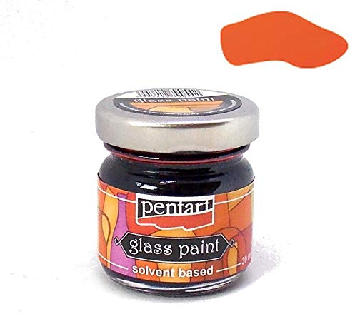 Zita´s Creative Glasfarbe 30ml - orange. Glass Paint