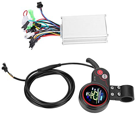 Controller-LCD-Anzeige Bedienfeld mit variablem Geschwindigkeitsschalter Zubehör für Elektroroller(48V 250 / 350W Farbbildschirm Dual-Modus)