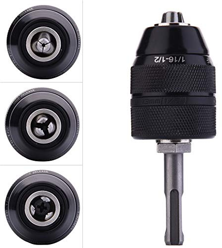 Mandrin de foret sans clé robuste de 13 mm avec adaptateur SDS Outil de conversion de foret à changement rapide