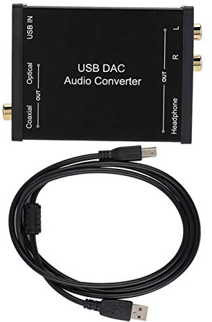 Teror Carte Son Audio USB, convertisseur Audio DAC numérique-analogique GV-023 Carte Son Audio USB