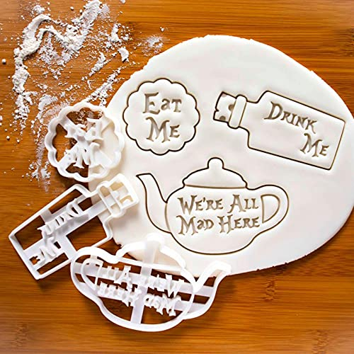 Eat Me Cookie Cutter, Theme Cookie Mold, Interesting Cookie Mold Cutter, Handmade Cookie Stamp Embossing Craft Decorating Baking Tool (3 Set)