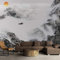 YXTSmurals 3D-Vlies Fototapete Grau Berge Bäume Landschaft 3D Fototapete Moderne Wanddeko Wandbilder Moderne Wand Tapete Wohnzimmer Schlafzimmer Büro Flur Dekoration