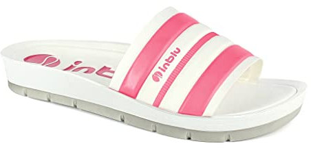 inblu Ciabatte Mare con Maxi Fascia Colorata, Sandali Donna, Fucsia, 40 EU
