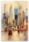 Großes Original Abstraktes Wandposter Druckt City Art Gemälde New York Skyline Leinwand Kunst Gemälde Bild Wohnzimmer Dekor 50x70cm(20x28in) Rahmenlos