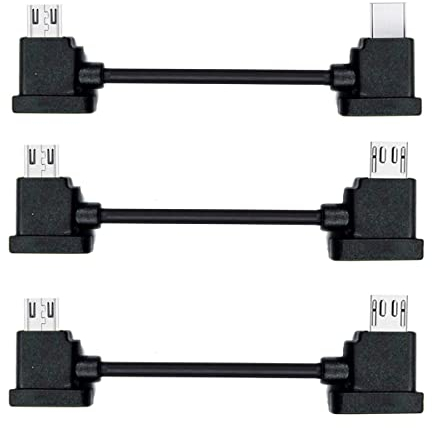 ChenYang 3 Pack 5,9 Zoll USB C/Micro USB/8 Pin auf Micro USB Fernbedienungskabel für Mavic Mini/Mini SE/Mavic 2 Pro/Zoom/Mavic Air/Mavic Pro/Spark