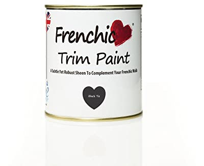 Frenchic Black Tie Trim Paint for Skirting Boards, Doors & Radiators (500ml)