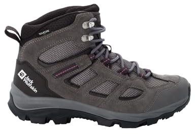 Jack Wolfskin Femme Vojo 3 Texapore Mid W Chaussure de Marche, Tarmac Gris Rose, 40.5 EU
