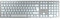 CHERRY KW 9100 SLIM FOR MAC, Wireless Mac Keyboard, UK Layout (QWERTY), Bluetooth or 2.4 GHz RF, Flat Keys, Rechargeable, Silver/White
