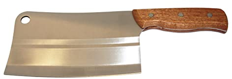KÜCHENBEIL/Fleisch-Beil/Hack-Beil/HACKMESSER ca. 400 Gramm mit Holzgriff ca. 30cm lang