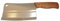 Accetta da cucina/accetta di carne/tritataccio/coltello tritatutto circa 400 grammi con manico in legno circa 30 cm di lunghezza