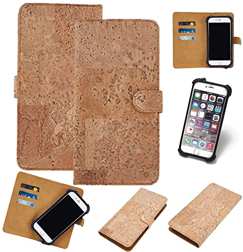 K-S-Trade Qualitativ & Innovativ Hülle Für Samsung Galaxy A14 5G Kork Handyhülle Cover Schutzhülle TPU Case Bumper In Hellbraun, (1x)