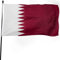 Flagge, 90 x 150 cm (ohne Fahnenmast), dickes Polyester, lichtbeständig, Messingösen, Segeltuchkopf Qatar National