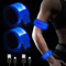 LED Armband Aufladbar, 2 Stück USB Wiederaufladbar Leuchtarmband für Erwachsene und Kinder, LED Slap Safety Armband, Nacht Sicherheits Licht für Laufen Hundewandern Radfahren Outdoor Sports (Blau)