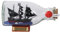 FLADO Barca a Vela in Bottiglia, Modello di Nave Perla Nera, Modello di Bottiglia alla Deriva Barca Artigianale, Ornamenti per la Decorazione della Casa, Kit di Nave E Barca