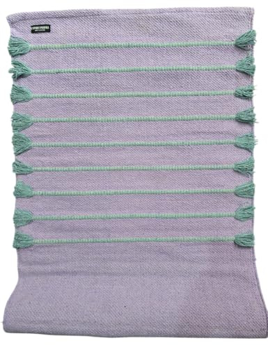 EXPORT PROFILE: Indische handgefertigte Yogamatte aus 100 % Bio-Baumwolle, für Hot Yoga, natürliche Yogamatte, handgewebtes Material, handgewebtes Material, 183 x 61 cm