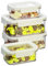 Cereal Containers Storage Cereal Dispenser For Pantry Organization ，BPA Free Dispenser Plastic Bin, rubbermaid brilliance storage containers fridge organizer bins Pet Food (3P)